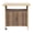 Beige, variant on Beige Outdoor Wicker Bar Cart, Rolling Rattan Wine Cart with Wheels - Patio Serving Table