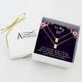 thumbnail image 2 of Anavia Best Friend Necklace, Friendship Jewelry, Best Friend Gifts, Gift for Friend, Birthday Gift, Christmas Gift for Her, Two Cube Necklaces with Wish Card -[Rose Gold Charms], 2 of 6