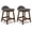 Charcoal Gray, variant on Signature Design by Ashley Lyncott Counter Height Upholstered Barstool with Foam Cushion, Set of 2, Charcoal Gray