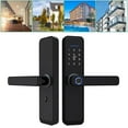 thumbnail image 2 of ANGGREK Electronic Smart Door Lock Touch Keypad Password IC Card Fingerprint Home Security Access,Fingerprint Doorlock,Handle Door Lock, 2 of 8