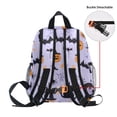 thumbnail image 5 of FORMRS School Backpack with Front Zippered Pocket 12" Student Travel Daypack, Purple Halloween Pumpkin, 5 of 6