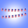 thumbnail image 5 of Bandera patriótica estadounidense de 7 m con estrellas y rayas impresas, 20 banderas de EE. UU. para fiestas en casa o pubs., 5 of 5