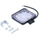 thumbnail image 3 of Lámpara de trabajo para automóvil, foco de 9 LED, 27 W, cuadrado, IP67, aleación de aluminio, PC para automóvil, motocicleta, todoterreno, universal, 3 of 14