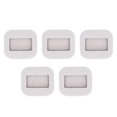 thumbnail image 4 of 5 Pcs Felt Caster Cup Rectangle Concave Office Chair Roller Fixing Pad Furniture Wheel Caster Cup for Hardwood Bean Color, 4 of 5