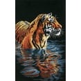 thumbnail image 1 of Dimensions Counted Cross Stitch Kit 9"X14"-Tiger Chilling Out (18 Count) - 35222, 1 of 5
