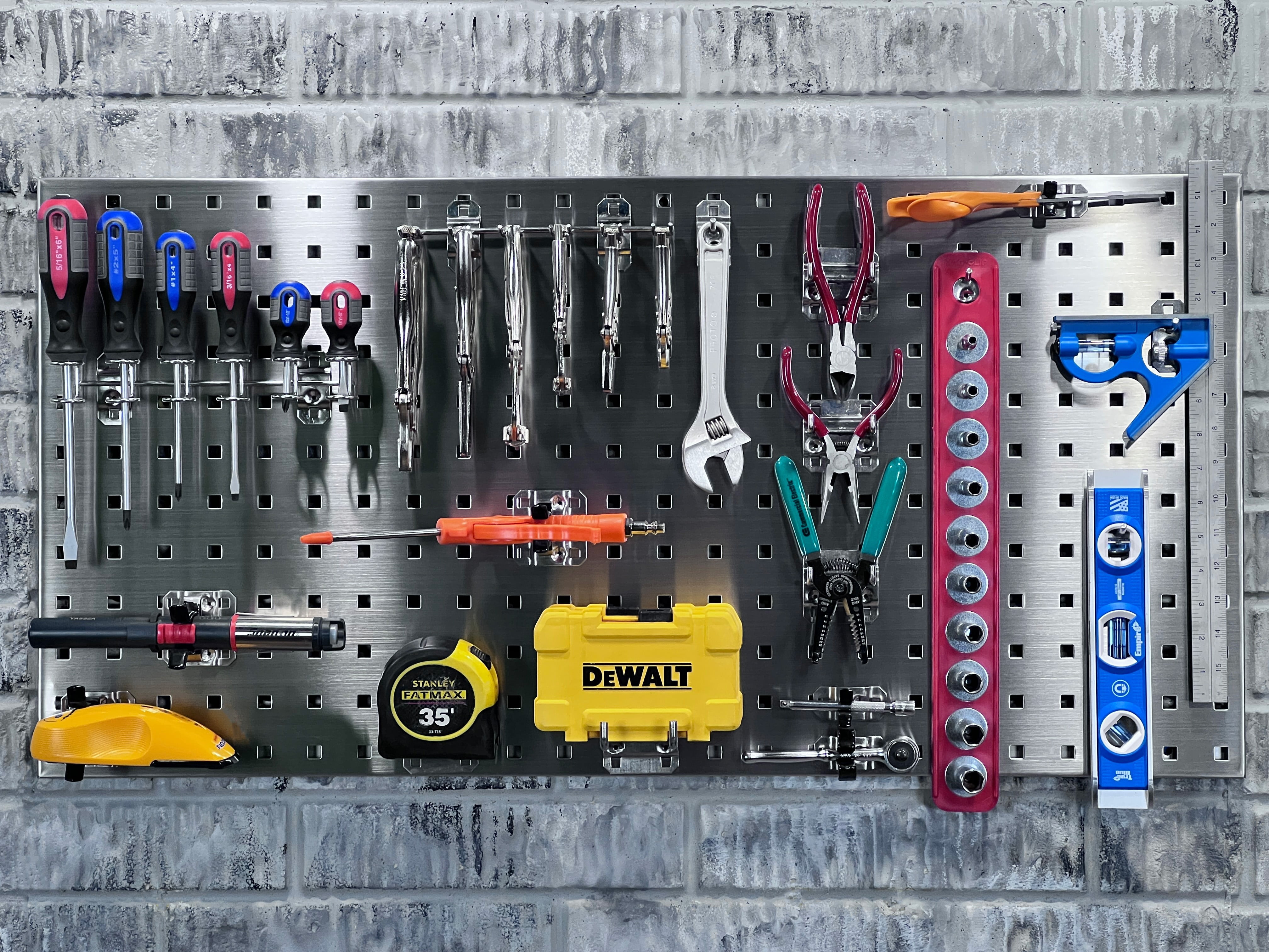 Triton Products® LOCBOARD LB18-SKit Pegboard,Square,36 in. H x 18 in. W,PR