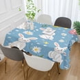 thumbnail image 2 of Yayeee Tablecloths 54" x 54" Rectangle Wrinkle Resistant Party Table Cover, Cartoon Easter Bunnies, 2 of 8