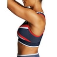 thumbnail image 3 of Champion Women's Athletics The Infinity Asymmetrical Racerback Sports Bra Athletic Navy/White/Scarlet XS, 3 of 4