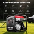 thumbnail image 5 of Gewna 4550W Portable Inverter Generator,Gas Powered Generator for Home Backup,Emergency,Camping,EPA Compliant,Red, 5 of 8