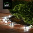 thumbnail image 2 of Home Zone 12 Packs Outdoor Solar Deck Light, Black, 20 Lumens, Waterproof, Dusk to Dawn, 2 of 7
