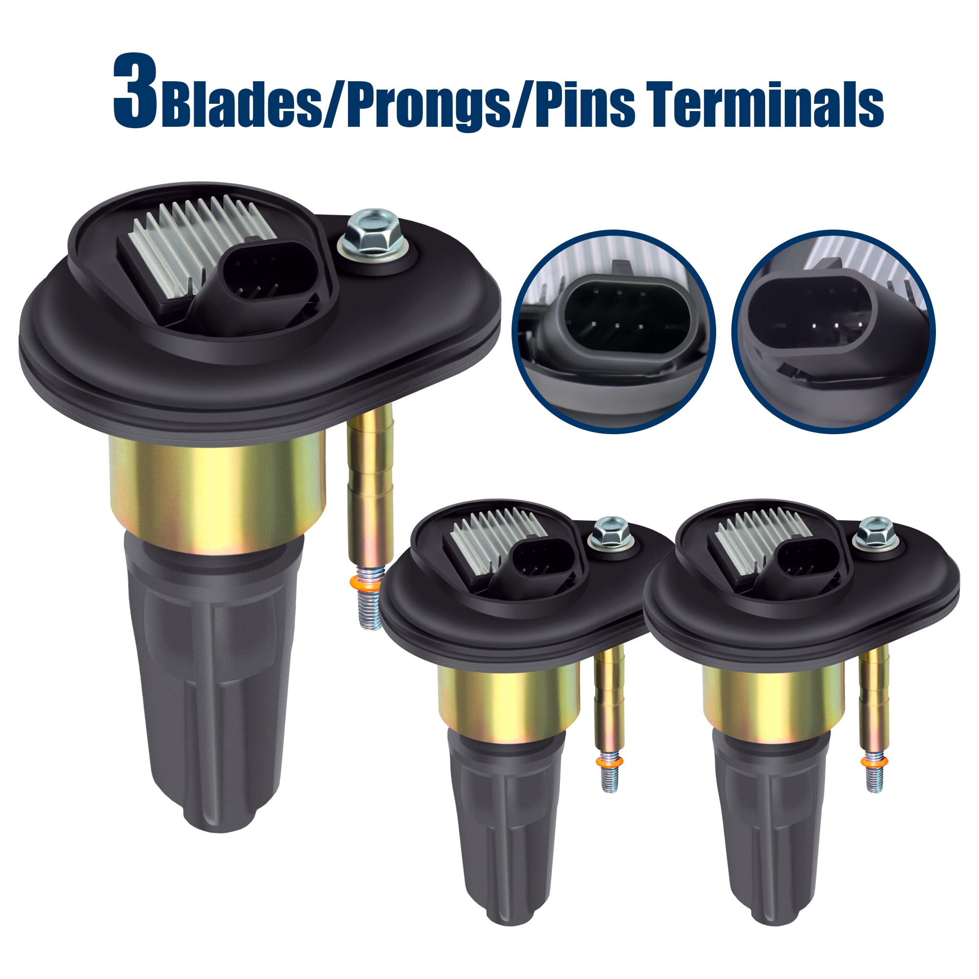 4 Pack Ignition Coil Fit for GMC Saab Buick Isuzu Chevy Trailblazer Colorado Rainier Canyon Envoy Hummer H3 Olds UF303