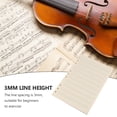 thumbnail image 4 of MasteelfCA 100 Sheets Loose-Leaf Manuscript Paper 3mm 10 Rows Empty Refill Paper Practical Composition Notebook Refill Paper for Students Staff Use (White), 4 of 8