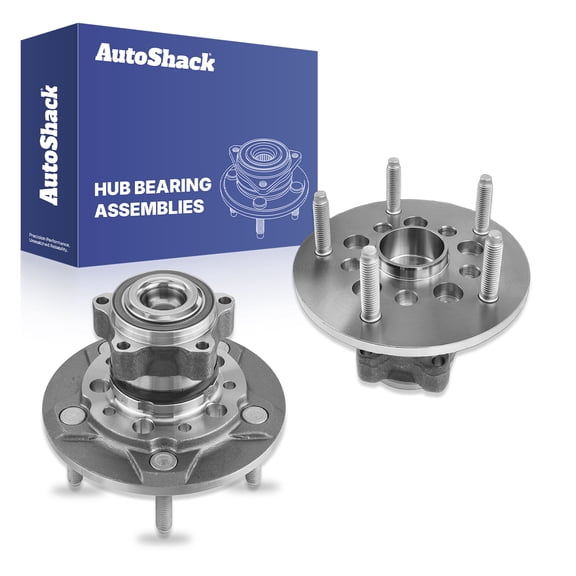 AutoShack Front Wheel Hub Bearing Assemblies - Driver and Passenger Side for Ford, Transit-250 2015-2019 Transit-350 2015-2019, RWD L5 3.2L V6 3.5L 3.7L - 5-Lug, With ABS