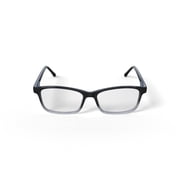 Walmart Mens Kevin Rectangular Prescription Eyeglasses with Case, Black Crystal