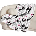 thumbnail image 4 of French Bulldog Blanket for Girls Boys Women Gifts for French Bulldog Lovers Cute French Bulldog Throw Blanket for Kids Adults Ultra Soft Cozy Fleece Blanket for Couch Sofa \u200bBed 50"x60", 4 of 6