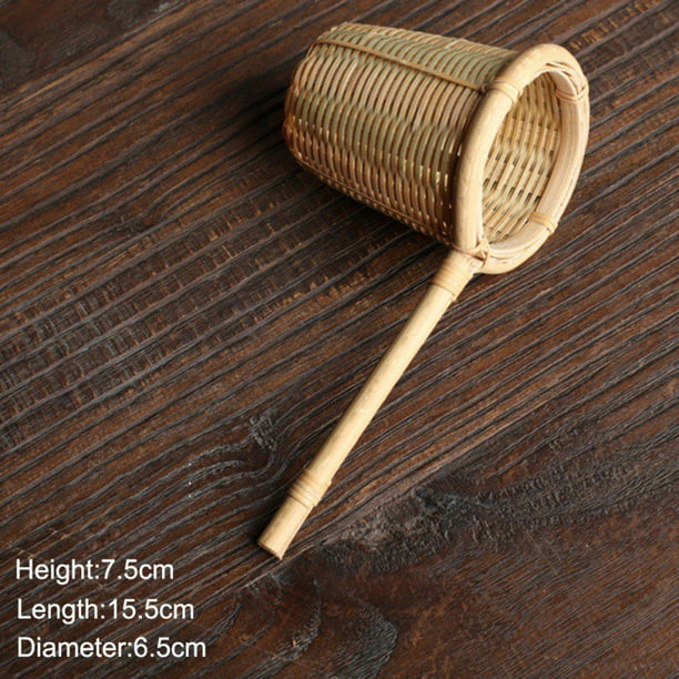 Japan Teaism Decorative Tea Strainers Bamboo Rattan Gourd Shaped Tea Leaves Funnel for Tea Table