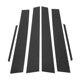 thumbnail image 1 of 6 Piezas de moldura de ventana de pilar de puerta para Lexus ES 2013-2018, cubierta de pilar anti rasguños para el frente y la parte trasera, izquierda y derecha, patrón de fibra de carbono negro, 1 of 1