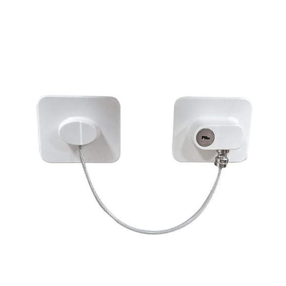 Llave de ventana, candado de estante, limitador de ventana, bloqueador de refrigerador, seguro para niños, fácil de instalar, metal resistente, para cocina, para dormitorio, alto