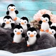 thumbnail image 4 of Llavero de peluche Skylety con forma de pingüino, 10 cm, 8 unidades, 4 of 8