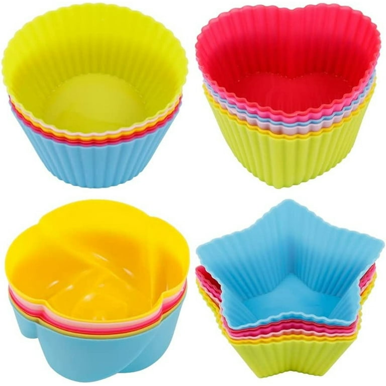 BOULEVARD BAKING  REUSABLE SILICONE Cupcake Liners ~ Baking Cups –  Boulevard Baking
