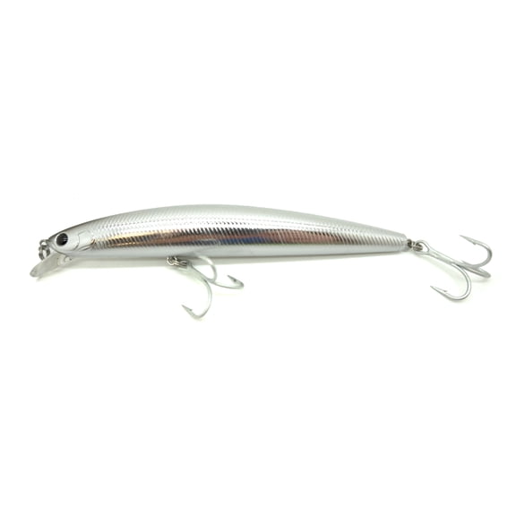 Daiwa Salt Pro SP Minnow Sinking Striper Lure, 6", Chrome