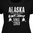 thumbnail image 4 of Inktastic Alaska Awesome Since 1959 Women's Plus Size T-Shirt, 4 of 5