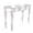 Silver, variant on Hassch Modern Mirror Table with 3 Drawers,Computer Desk, Home Office Desk, Makeup Dressing Table for Bedroom, 41.73"L x 14.96"W x 29.92"H, Sliver