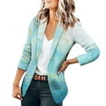 thumbnail image 1 of Veste de Costume Décontractée à Manches Longues Imprimée pour Femmes pour Affaires, 1 of 5