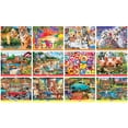 thumbnail image 3 of MasterPieces Artist Gallery Jigsaw Puzzle 12 Pack Multipack with Poster for Family Fun, 3 of 8