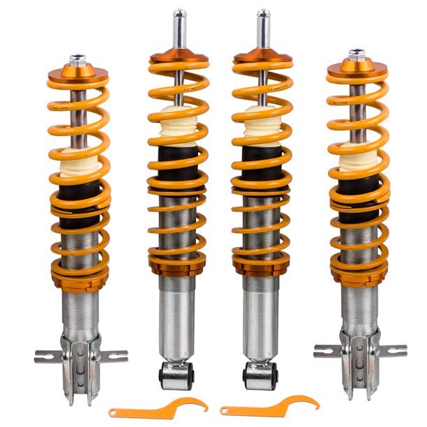 MaXpeedingrods Coilover Lowering Kit For VW Rabbit/Golf MK1, Jetta MK1, Scirocco MK1/MK2 | Adjustable Height, 5 Kg/mm Spring Rate