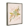 thumbnail image 3 of Stupell Industries Sweet Dreams Floral Phrase Botanical & Floral Painting Gray Floater Framed Art Print Wall Art, 17 x 21, 3 of 9