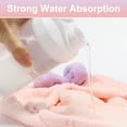 thumbnail image 4 of Unique Bargains 2pcs Hair Drying Towels Triangular Hair Towel Wrap for Women Bow Hair Drying Cap for Hair Pink Purple, 4 of 7