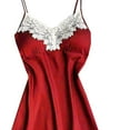 thumbnail image 3 of Tnhcen Women Lace Lingerie Nightwear Underwear Robe Sleepwear Dress Nightdress for Women Long Nightgowns for Women Womens Nightwear Plus Plus Size Sleepwear Lingerie Dress Red, 3 of 3