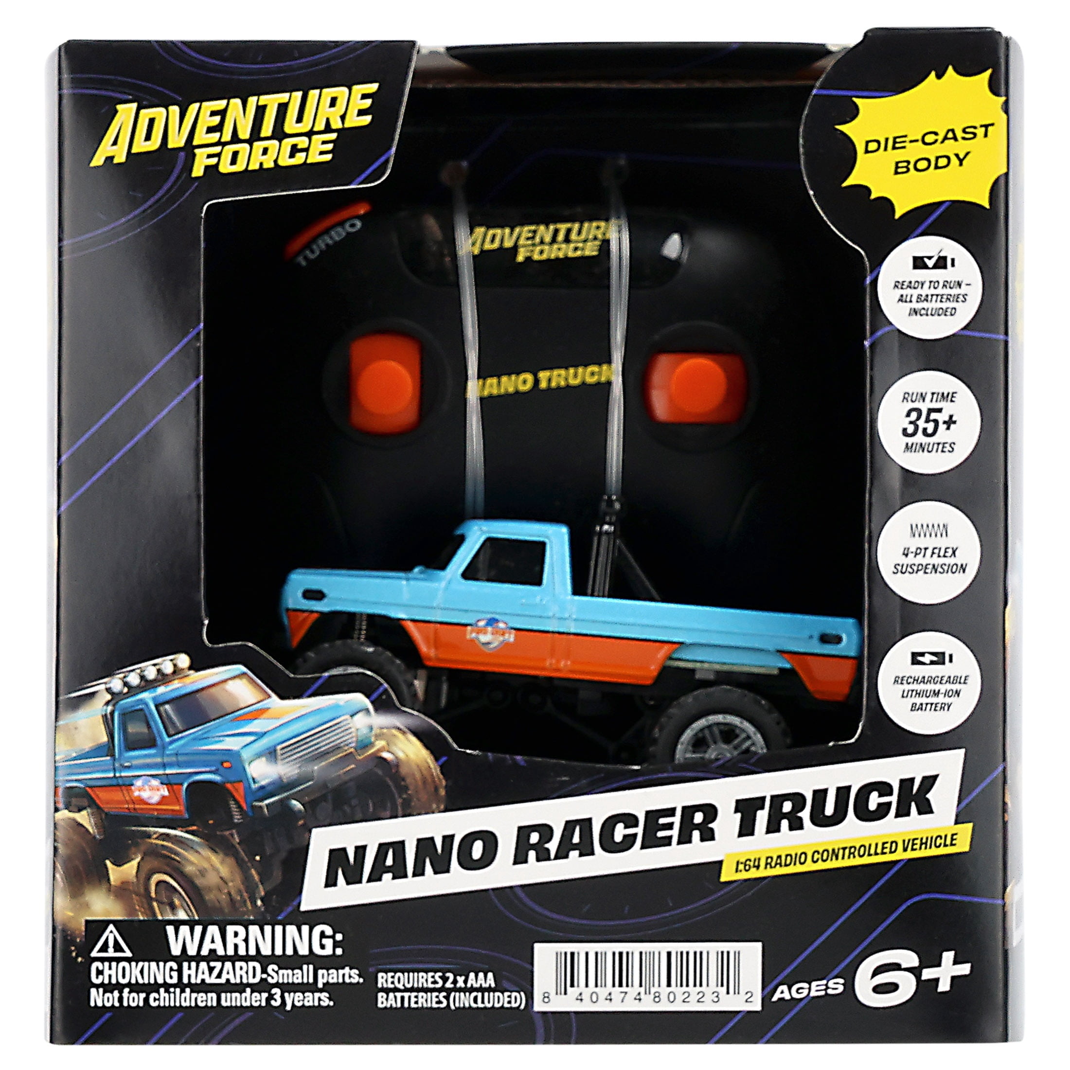 Adventure Force 1:64 Nano Racer Truck Radio Controlled Vehicle