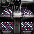 thumbnail image 7 of Fuzoiu Patriotic Star Print Carpet Floor Mats for Car,Car Foot Mat Set,Universal Fit 4 Piece Mat Pad Set,Fits Most Cars Trucks Vans Sedans SUV Auto Carpet Mat Se, 7 of 7