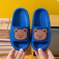 thumbnail image 2 of HCNTES Baby Toddler Unisex Sandals Soft Sole Non-Slip Slides for Spring Summer Pool Beach Bath Indoor Outdoor Play(L01-Blue,2), 2 of 7