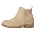 thumbnail image 3 of Rexoro Girls Ankle Boots Star Perforated Round Toe Low Heel Short Booties with Side Zipper for Toddler Little Kid Big Kid School Daily Wear, 3 of 7