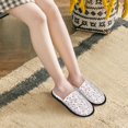 thumbnail image 6 of KLL Cute Rabbit Slippers for Women Men House Slip on Indoor Outdoor Bedroom Furry Fleece Lined Ladies Comfy Anti-Skid Rubber Hard Sole-Large, 6 of 8