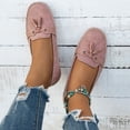 thumbnail image 4 of Pandaie Ballet Flats for Women Closed Round Toe Slip on Bowknot Flats Shoes Vintage Work Business Casual Dressy Penny Loafers Pink Size 9, 4 of 8
