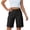ADE32-Black, variant on Cargo Shorts Women Button Down Knee Length Bermuda Shorts Pockets Summer Casual High Waisted Short Pants Pink L