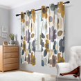 thumbnail image 2 of Yayeee Window Curtains Set of 2 for Living Room Light Filtering 63"x42", Colorful Floral, 2 of 7