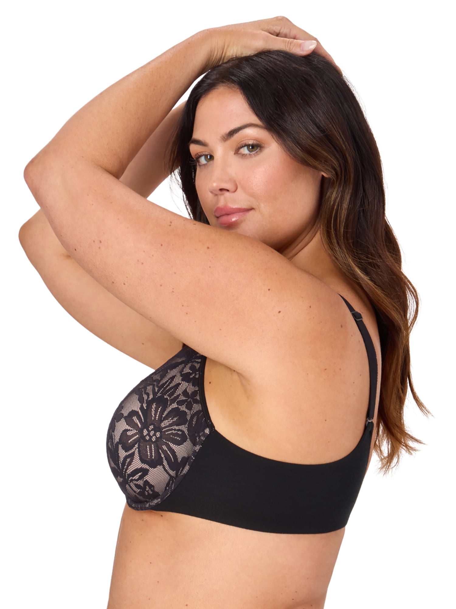Bali Womens Underwire Bra, Breathe 2-Ply Full-Coverage Bra, Comfortable Padded Push-Up Bra