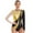 Gold, variant on Alvivi Women Shiny Metallic Gymnastics Leotard Contrast Color Bodysuit for Performance Acrobatics Red L