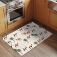 thumbnail image 3 of Tropical Plants Bathroom Rug Washable 2x3 Entryway Rug Non Slip Summer Palm Trees Camel Animals Boho Front Door Mat Low Pile Indoor Doormat Throw Floor Carpet for Kitchen Bedroom Entrance, 3 of 8