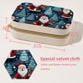 thumbnail image 5 of Santa Claus Velvet Portable Storage Box with Removable Compartment - a Stylish Decorative Box, Bracelet Holder, and Jewelry Stand - Gift, 5 of 7