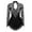A Black, variant on Aislor Women's Girls Ballet Dance Dress Lace Long Sleeve Figure Ice Skating Dress Leotard Dancewear