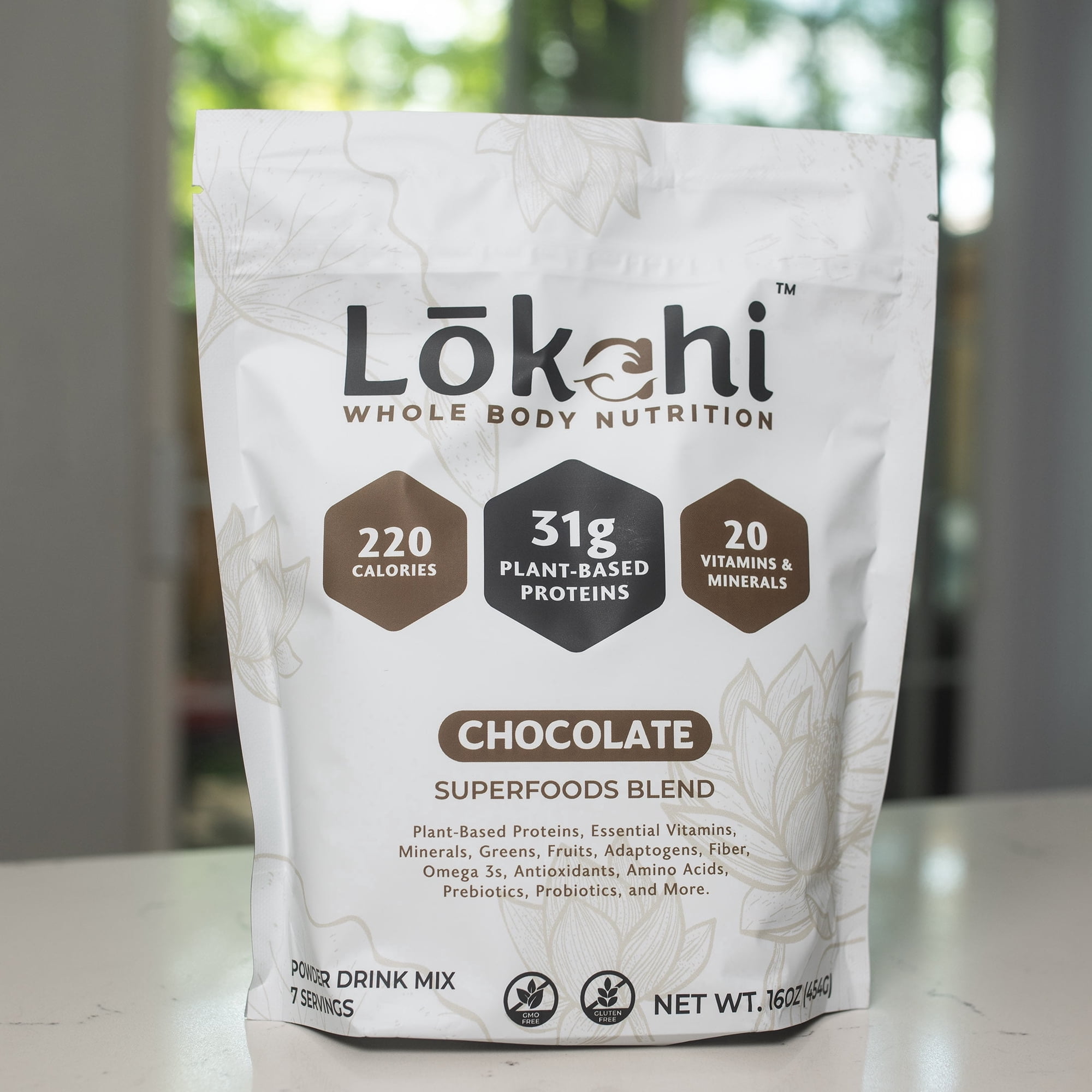 LOKAHI Superfoods Chocolate Protein Blend (1lb)