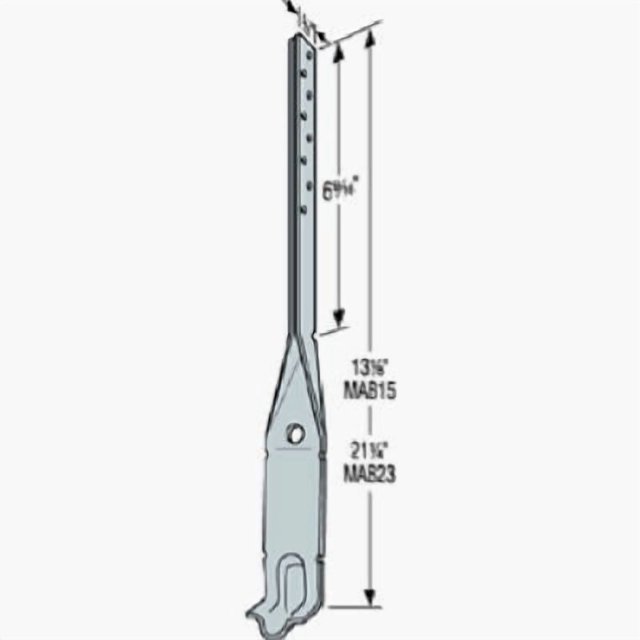 Mudsill Anchor Simpson Strong-Tie ZMax Steel 18 GA (paquete de 50)