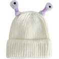 thumbnail image 1 of Lindo gorro de punto de monstruo brillante, gorro de tentáculo de monstruo, divertido gorro iluminado, 1 of 5