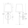 thumbnail image 2 of Regina Andrew 15-1226 Daisy 21" Tall Wall Sconce - Brass, 2 of 4